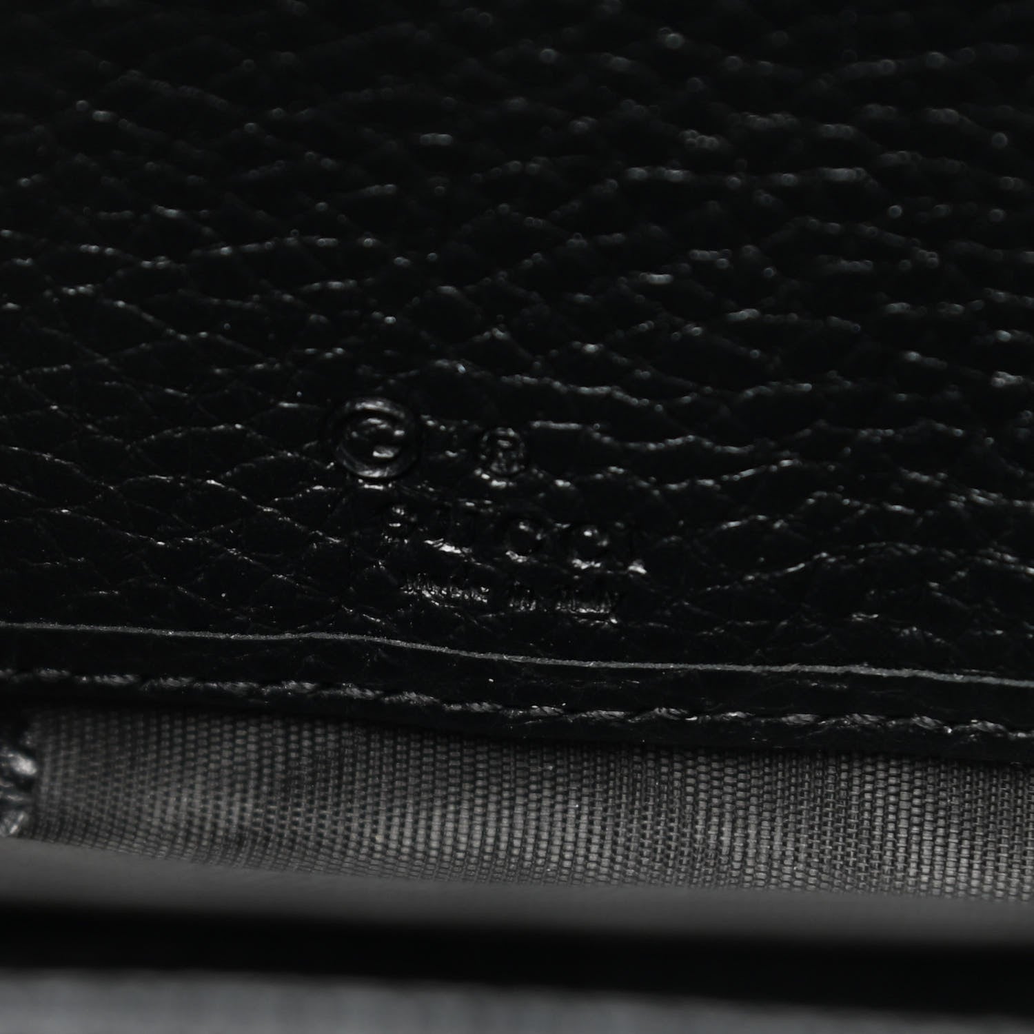 Gucci Pebbled Calfskin Soho Zip Around Wallet Black 6 of 6