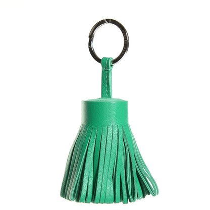 Hermes Lambskin Carmen Tassel Key Holder Menthe 1 of 19