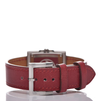 Hermes Stainless Steel Chamonix 22mm Belt Quartz Watch Rouge H 4 of 9