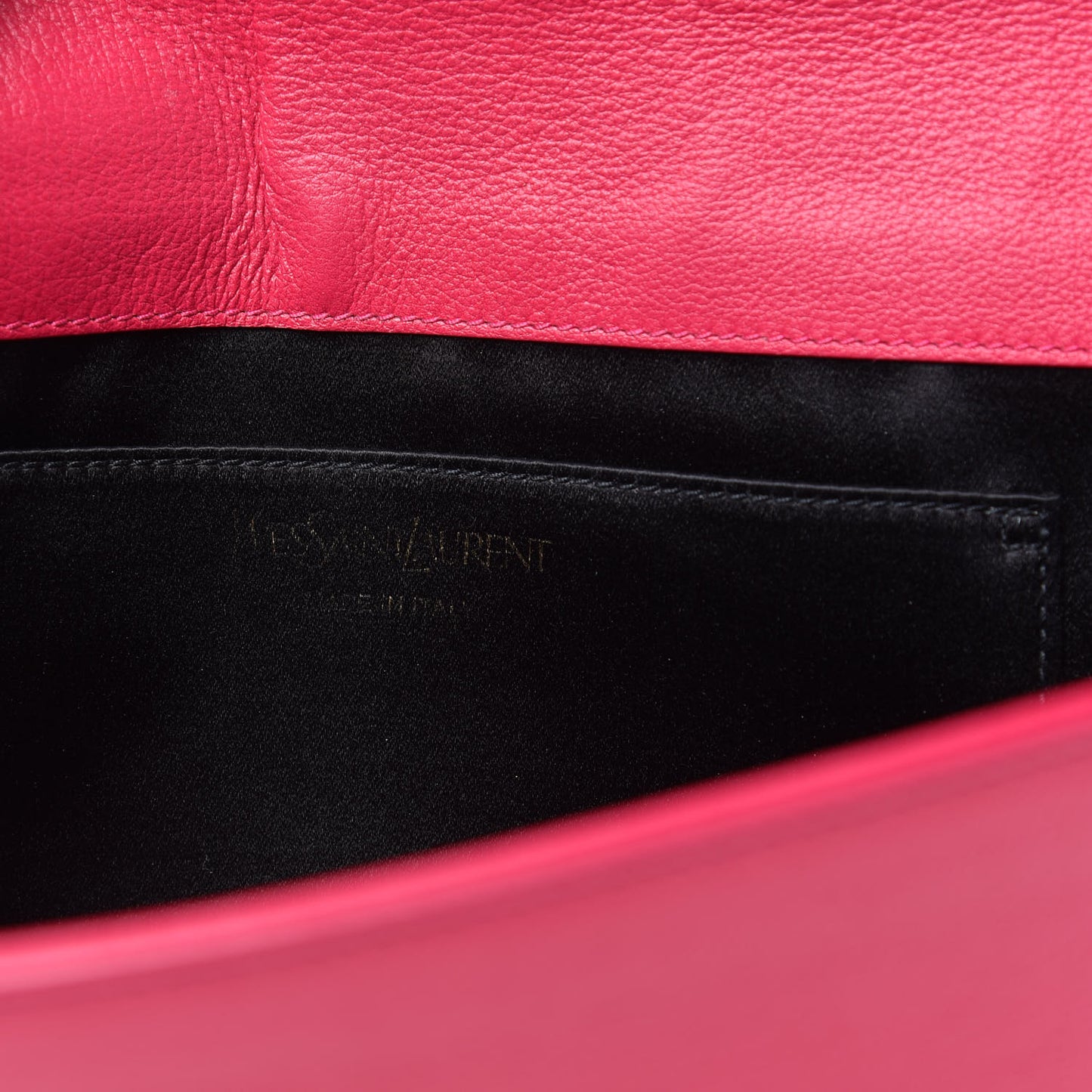 Calfskin Monogram Large Belle De Jour Clutch Lipstick Fuchsia