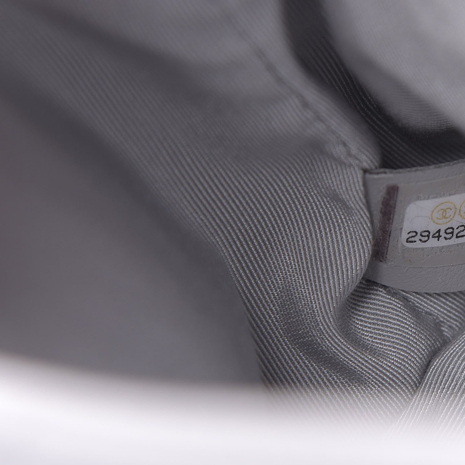 Chanel Grained Calfskin Quilted Single Flap Grey 7 of 10