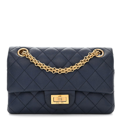 Chanel Caviar 2.55 Reissue 224 Flap Dark Blue 1 of 12