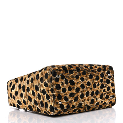 Christian Dior Canvas Leopard Print Medium Lady Dior 4 of 11