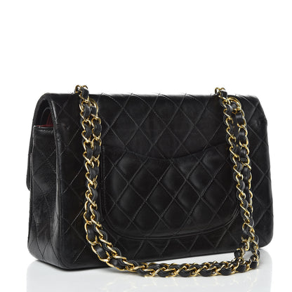 Chanel Lambskin Quilted Medium Double Flap Black 3 of 16