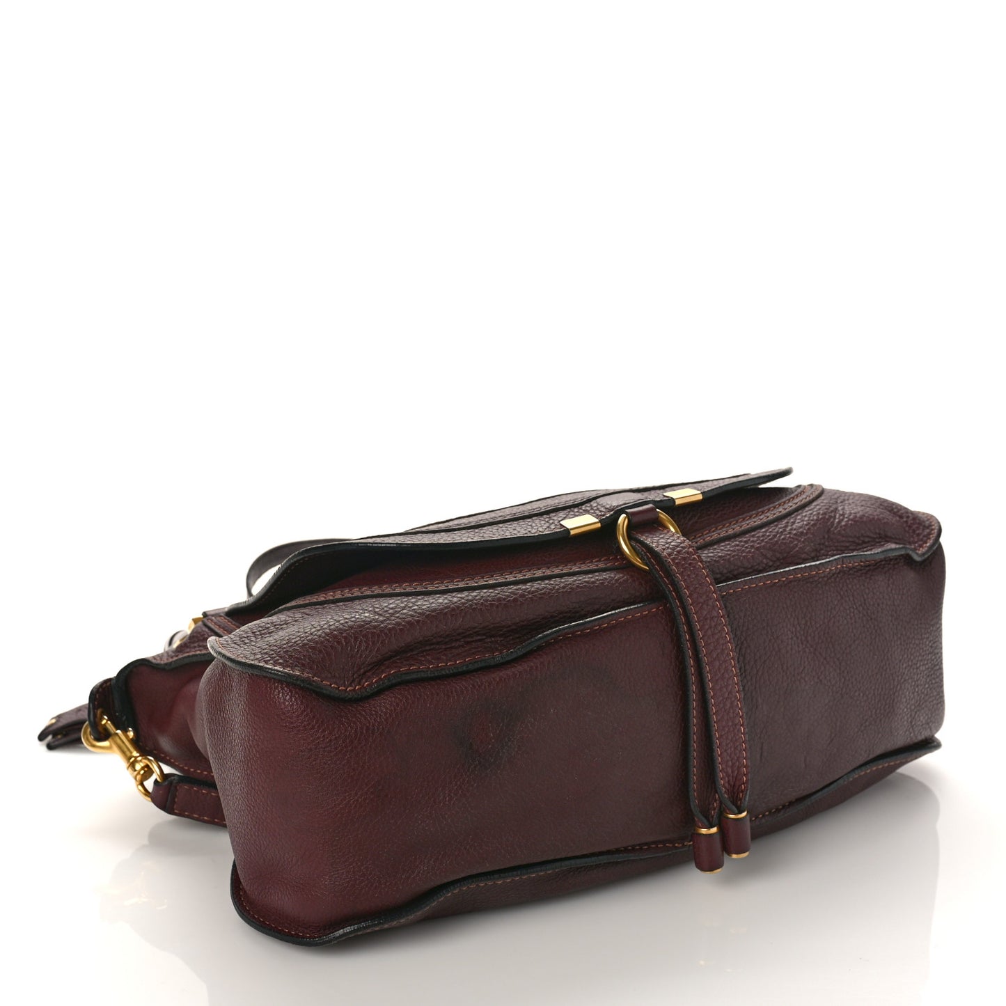 Calfskin Medium Marcie Satchel Wine Purple