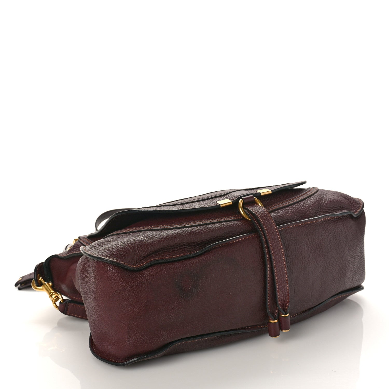 Chloe Calfskin Medium Marcie Satchel Wine Purple 4 of 12