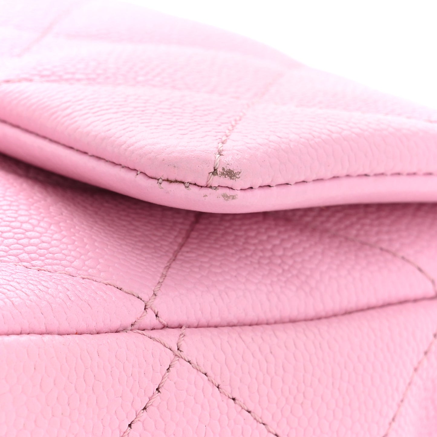 Caviar Quilted Mini Rectangular Sweetheart Flap Lilac