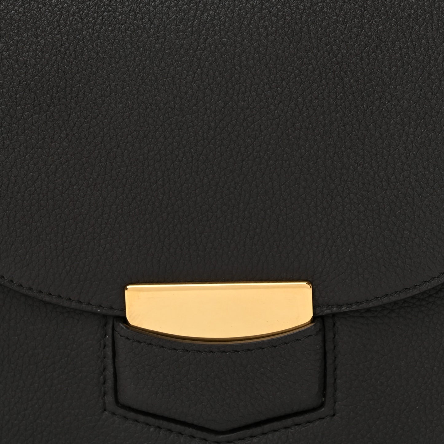 Grained Calfskin Small Trotteur Black