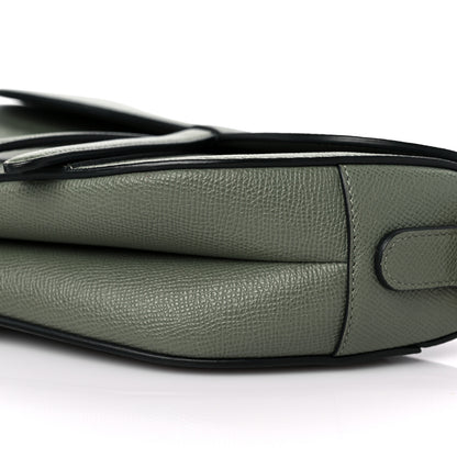 Christian Dior Grained Calfskin Saddle Bag Green 8 of 9
