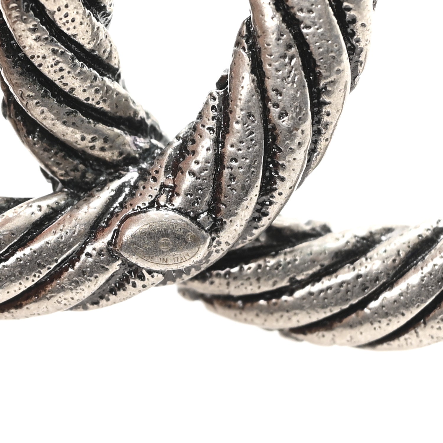 Chanel Ruthenium Twisted CC Brooch 3 of 4