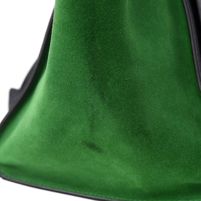 Celine Smooth Calfskin Suede Medium Tri-Color Trapeze Grass 9 of 13