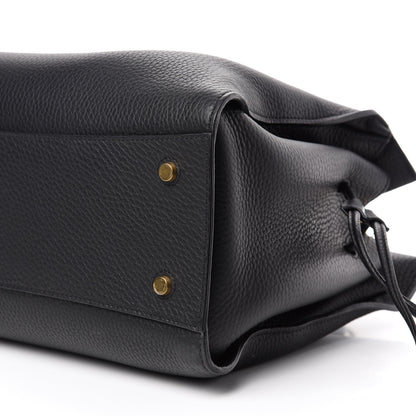 Mulberry Heavy Grain Iris Tote Midnight Black 8 of 9