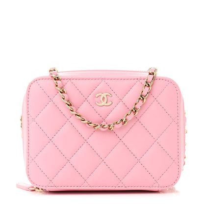 Chanel Lambskin Quilted Camera Bag Pink 1 of 12