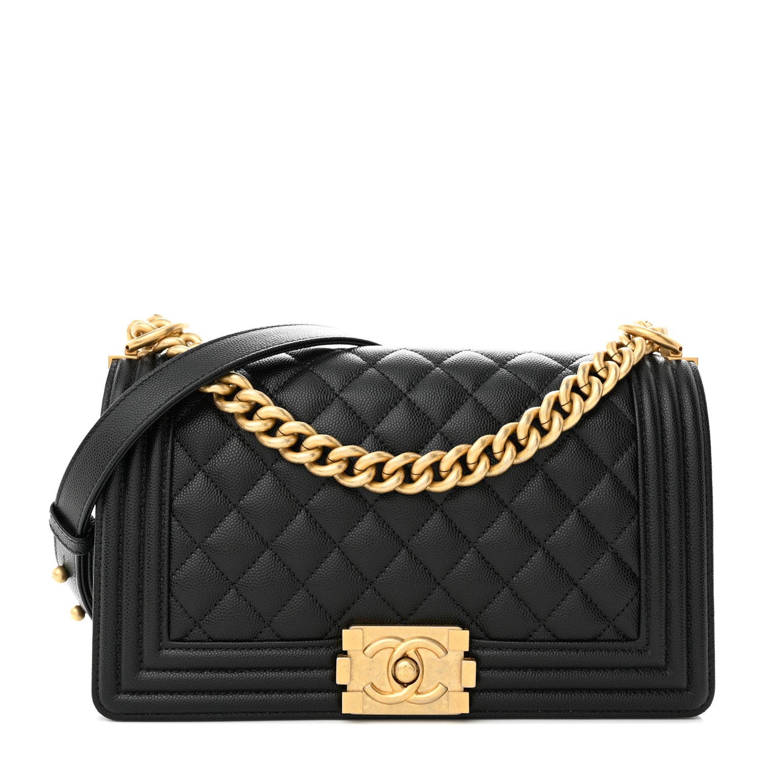 Chanel Caviar Quilted Medium Boy Flap Black 1 of 11