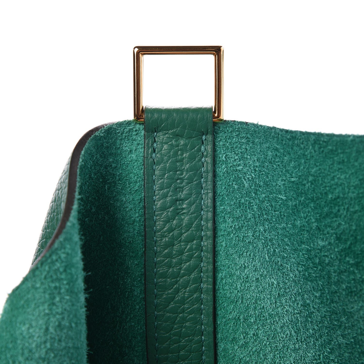 Hermes Taurillon Clemence Picotin Lock 26 GM Vert Vertigo 7 of 8