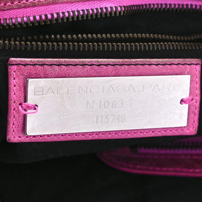 Balenciaga Agneau Classic Hardware City Metallic Pink 6 of 11