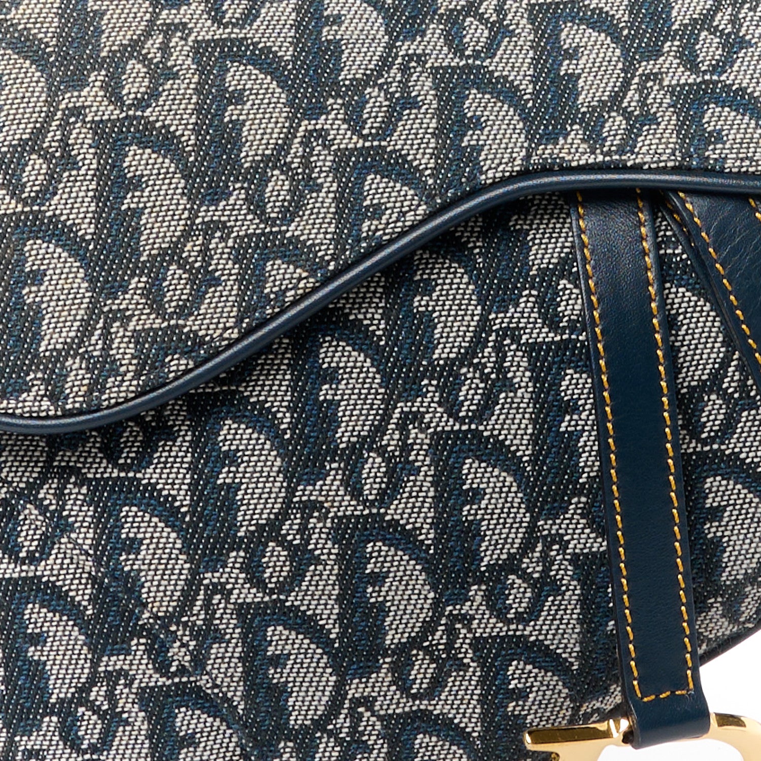 Christian Dior Monogram Saddle Bag Blue 9 of 11