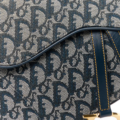 Christian Dior Monogram Saddle Bag Blue 9 of 11