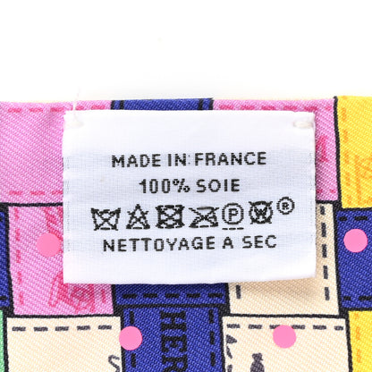 Hermes Silk Bolduc Au Carre Twilly Corail Jaune Multicolor 4 of 4