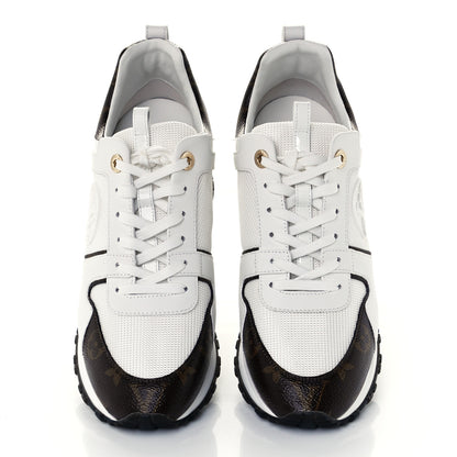 Louis Vuitton Calfskin Monogram Run Away Sneakers 39 White 4 of 8