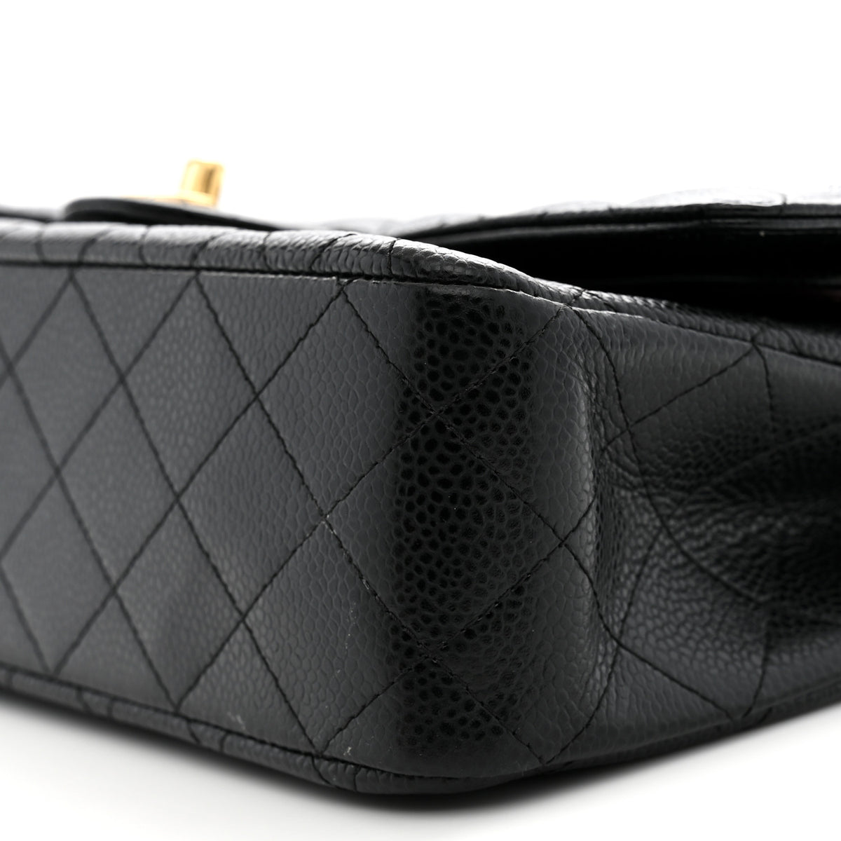 Chanel Caviar Quilted Medium Double Flap Black 10 of 12