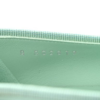 Chanel Lambskin CC Cap Toe Ballerina Flats 38 Light Green White 9 of 10