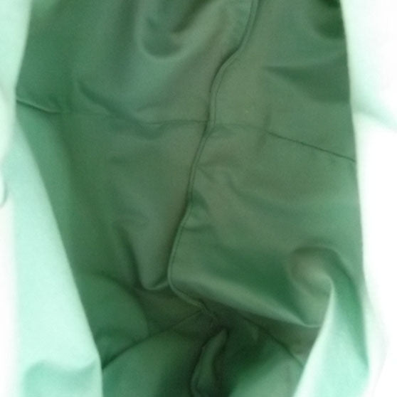 Leather Bamboo Handle Tote Mint Green