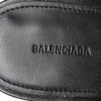 Balenciaga Calfskin Logo Afterhour 90mm Sandal 41 Black Fluo Yellow 7 of 9