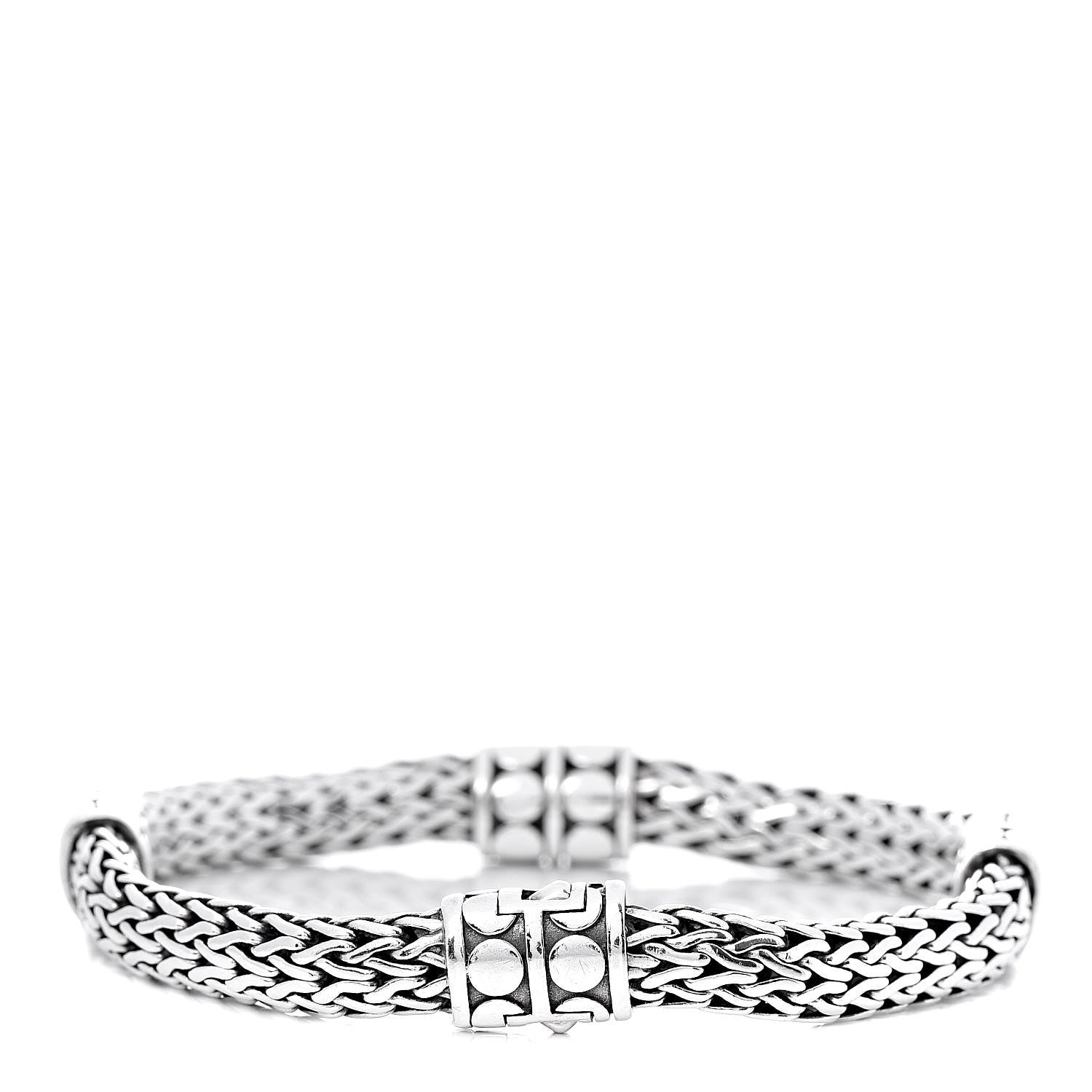 John Hardy Sterling Silver 6mm Four Station Classic Chain Dot Bracelet 3 of 4