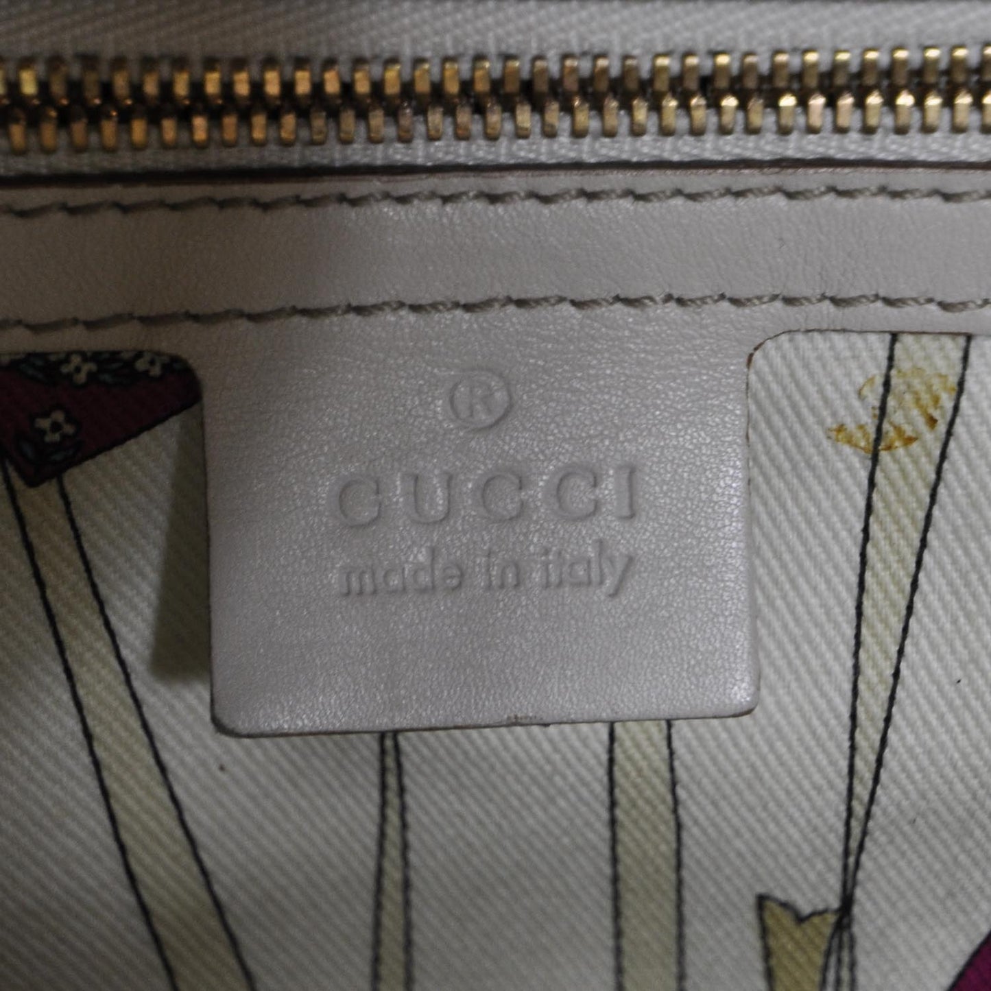 Monogram Large Studded Hobo Ivory
