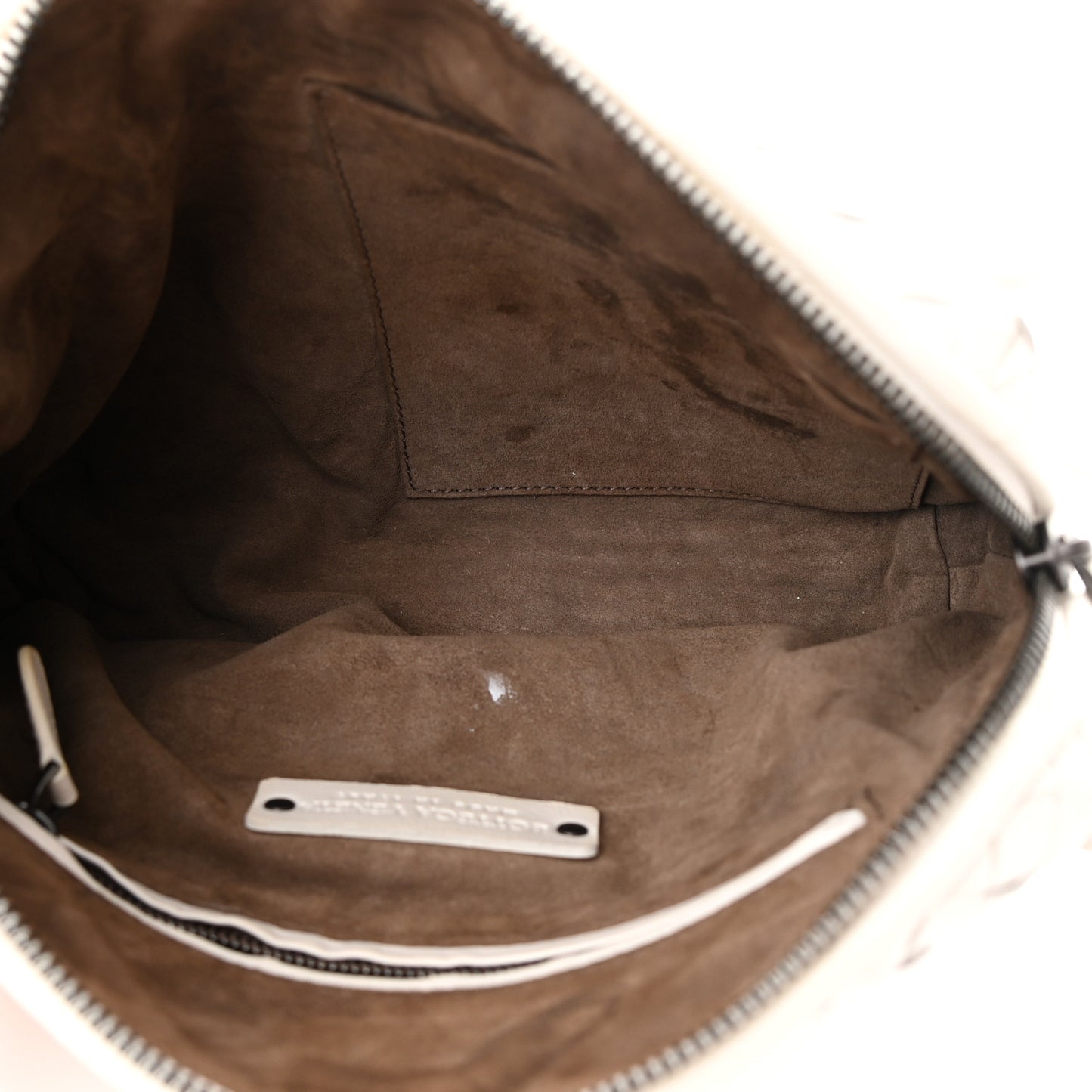 Nappa Intrecciato Nodini Crossbody Messenger White