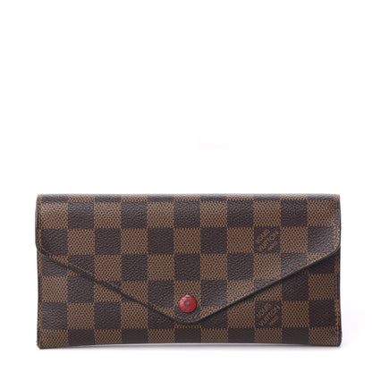Louis Vuitton Damier Ebene Josephine Wallet Red 1 of 11