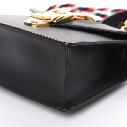 Gucci Calfskin Mini Sylvie Top Handle Bag Black 9 of 12