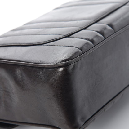 Chanel Lambskin Vertical Quilt Jumbo Flap Black 17 of 17