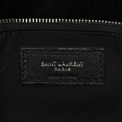 Saint Laurent Calfskin Y Quilted Monogram Large Loulou Shopper Black 6 of 13