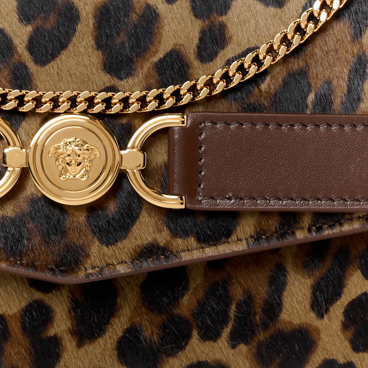 Calf Hair Medusa 95 Wallet On Chain Animalier