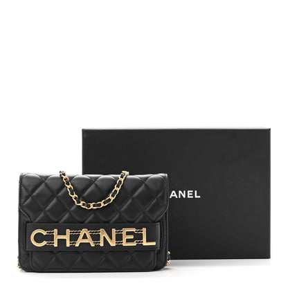 Chanel Calfskin Quilted Enchained Flap Black 10 of 12