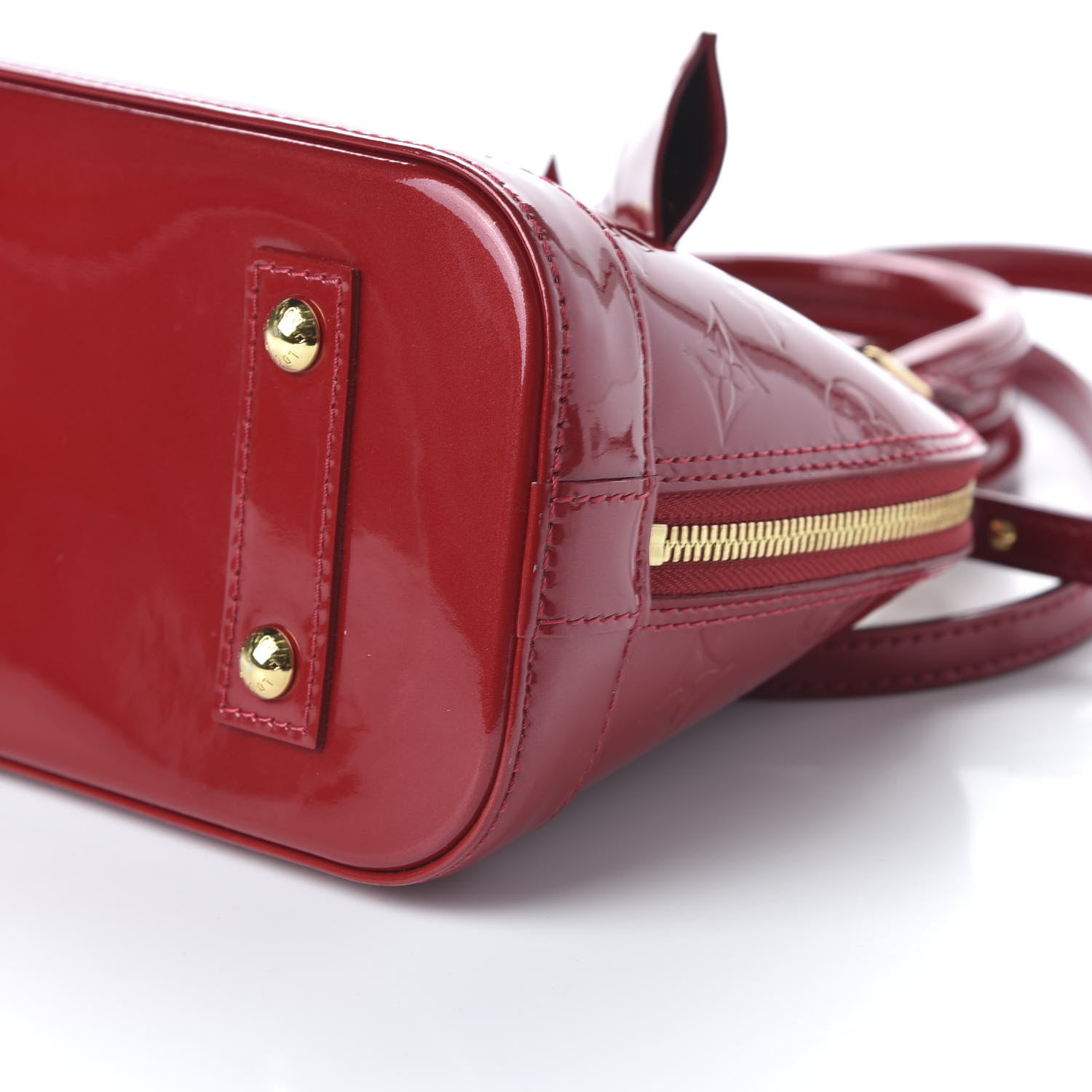 Louis Vuitton Vernis Alma BB Pomme D'Amour 7 of 9