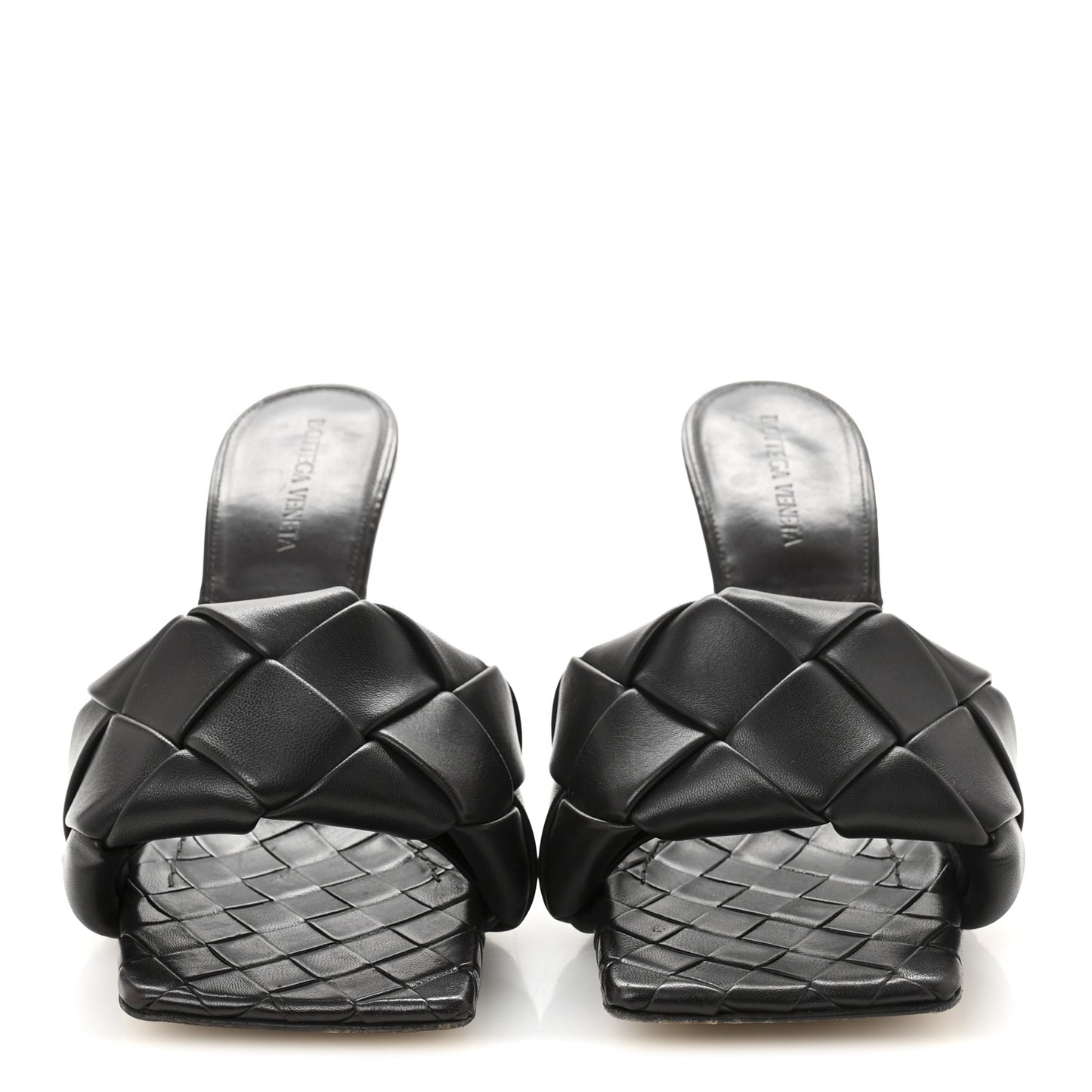 Nappa Maxi Intrecciato Lido Mule Sandals 39 Fondant