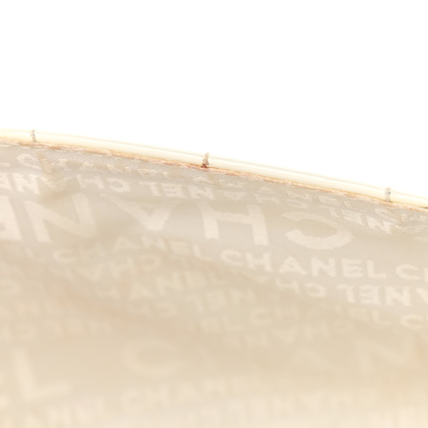 Chanel Patent Square Stitched CC Flap Clutch White 16 of 16