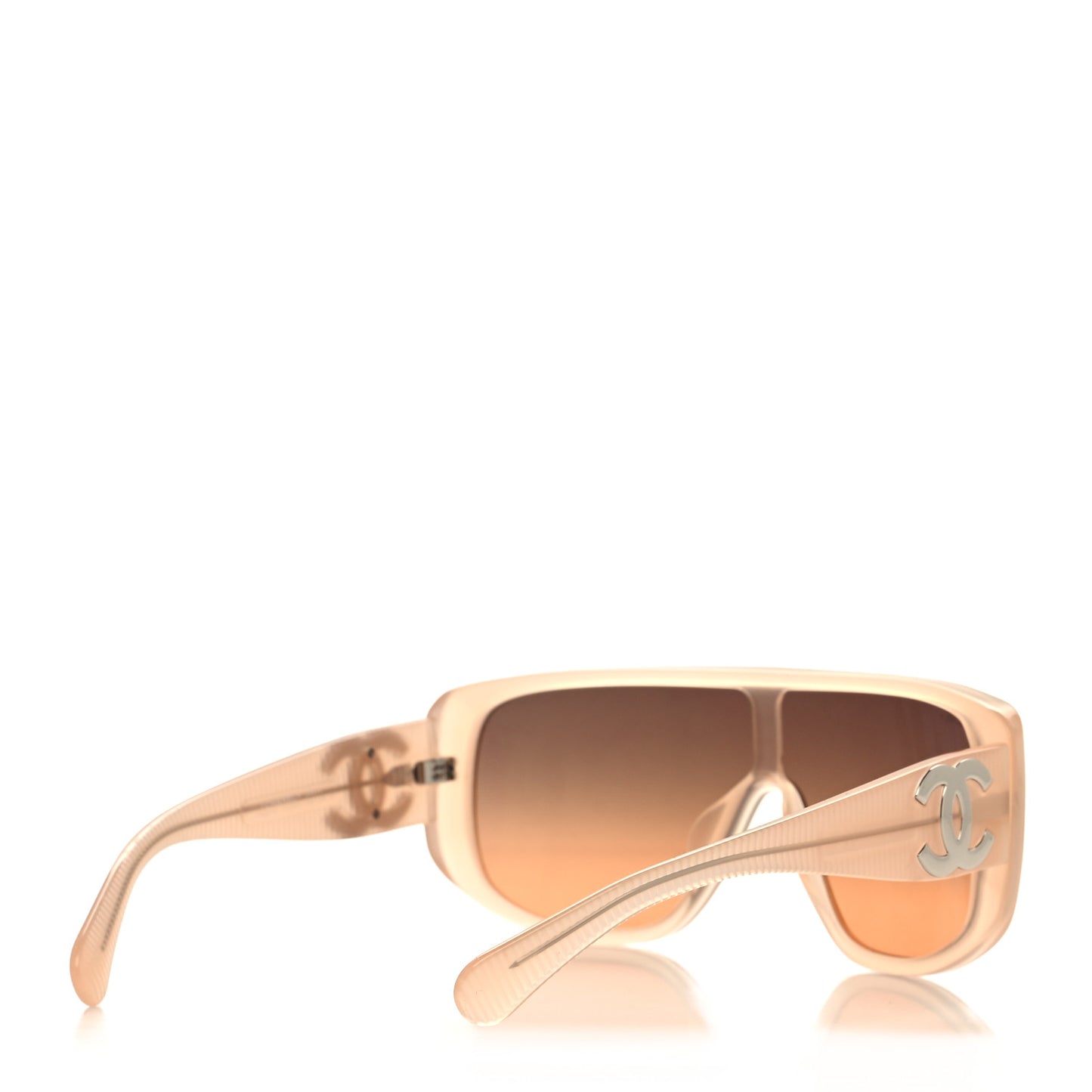 Transparent Acetate Shield Sunglasses 5495 Light Pink