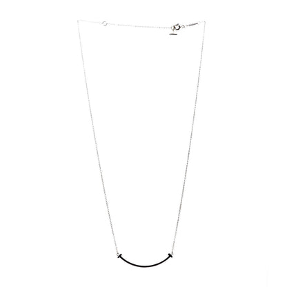 Tiffany 18K Yellow Gold Small T Smile Pendant Necklace 3 of 5