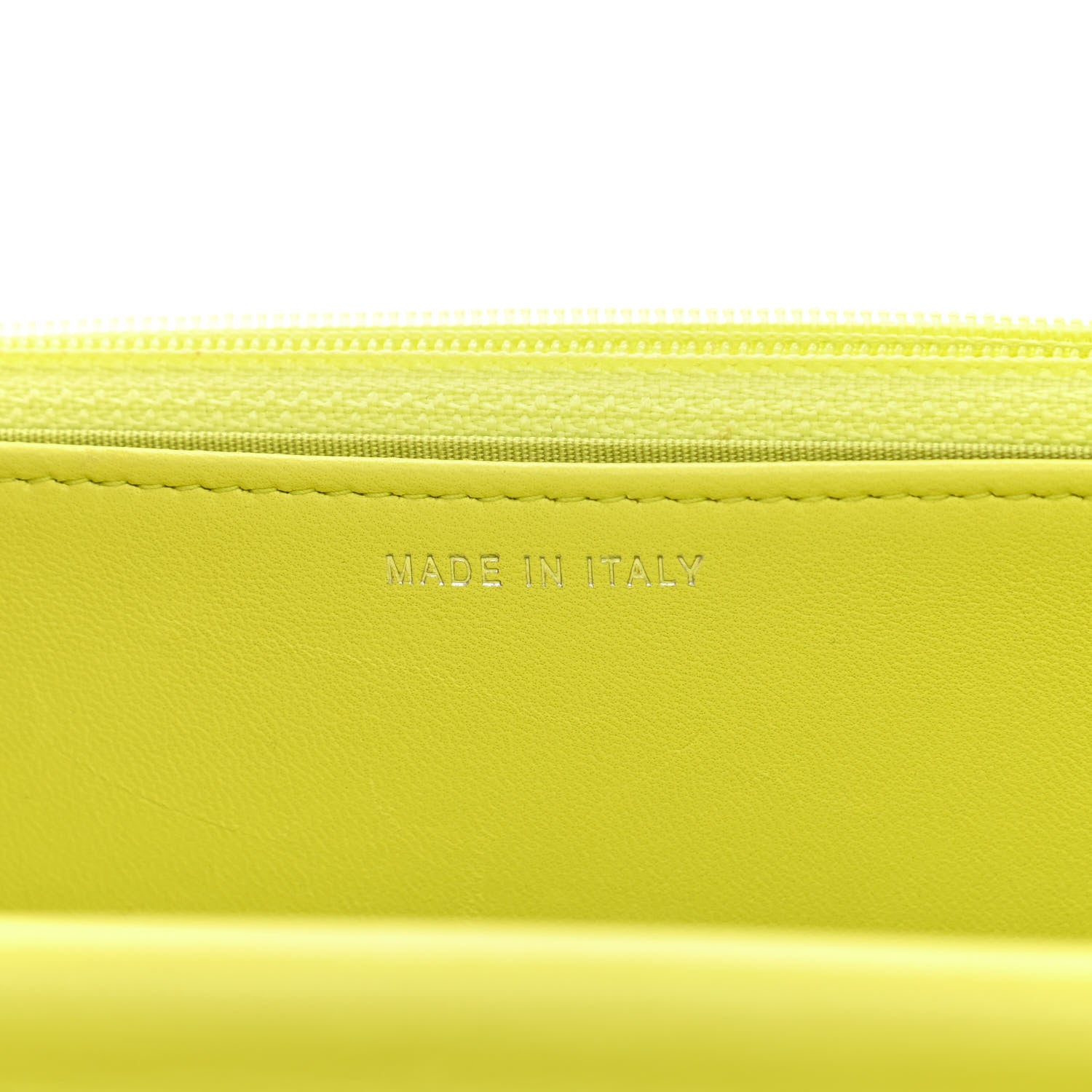 Chanel Lambskin Stitched Pop Stitches Wallet On Chain WOC Yellow 10 of 11