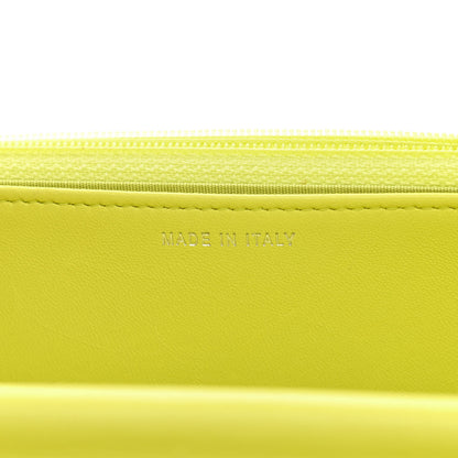 Chanel Lambskin Stitched Pop Stitches Wallet On Chain WOC Yellow 10 of 11