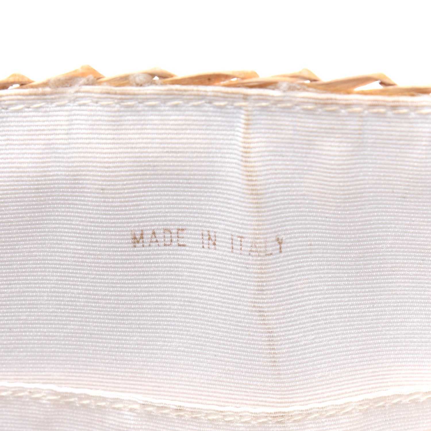 Chanel Lambskin Straw Basket Shoulder Bag Light Beige 6 of 22