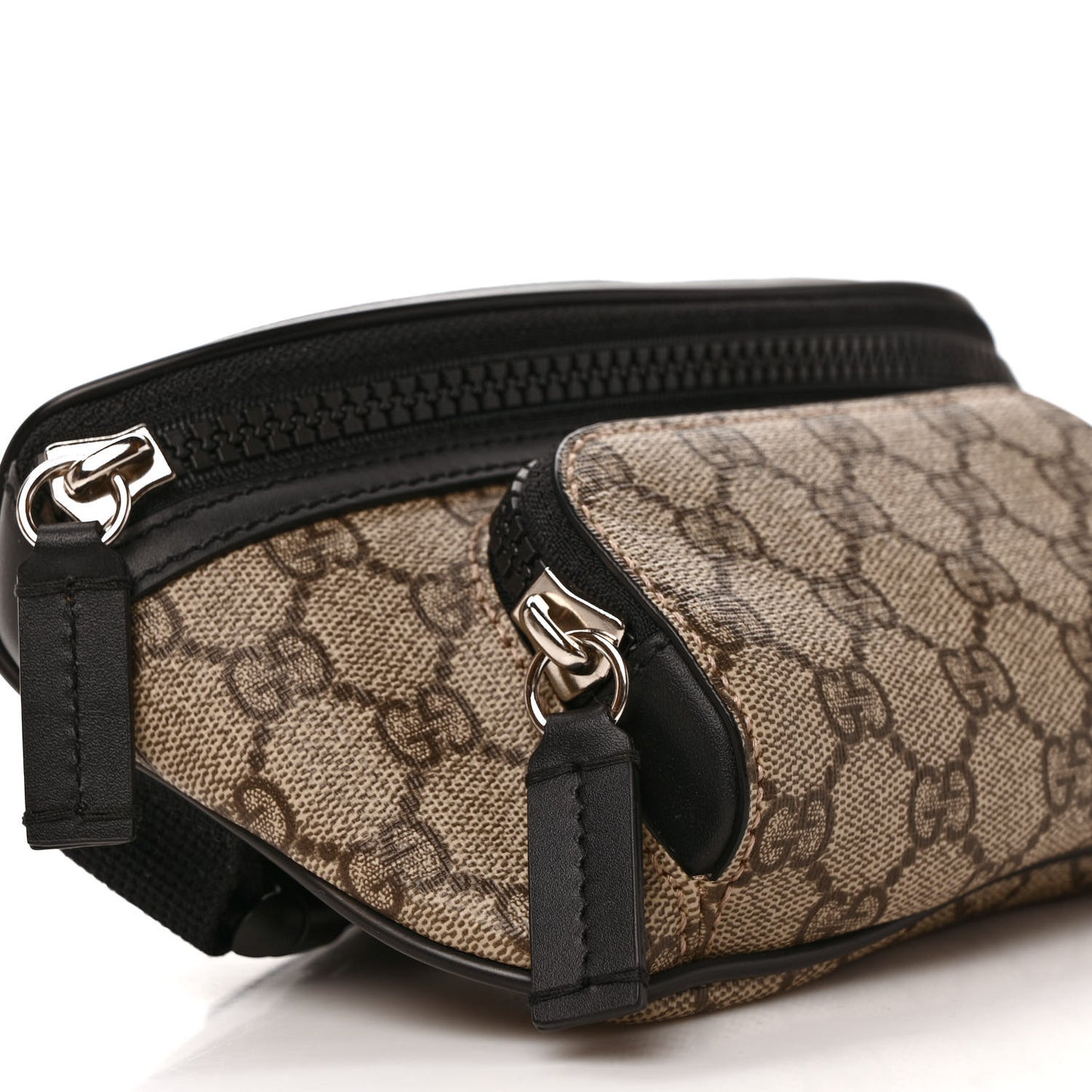 GG Supreme Monogram Belt Bag Black