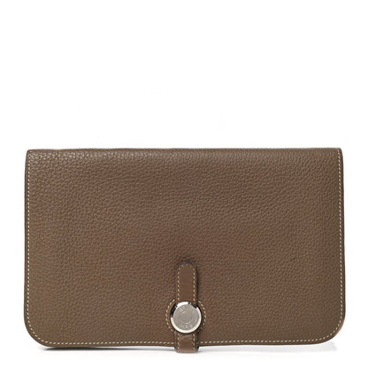 Hermes Togo Dogon Duo Wallet Etoupe 1 of 12