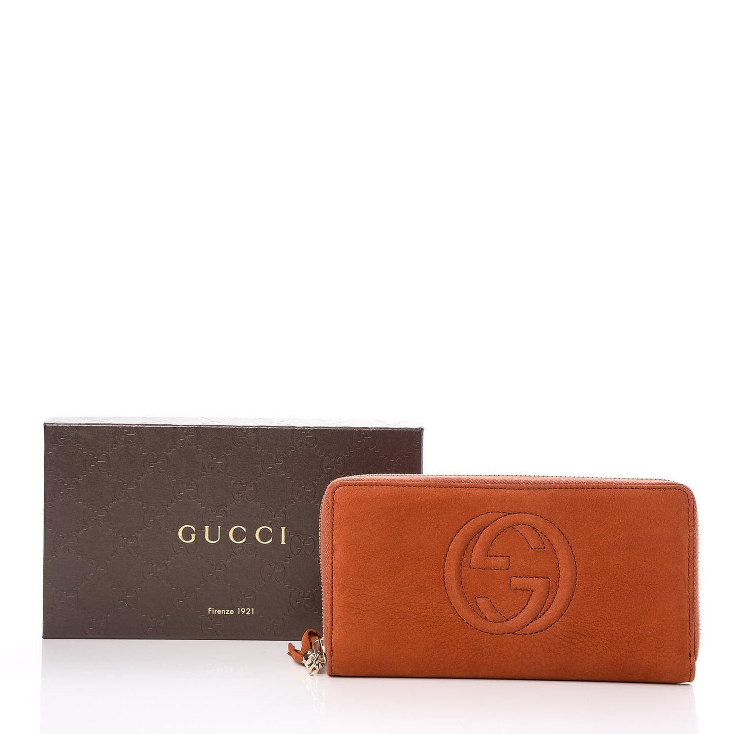 Vitello Range Soho Zip Around Wallet Old Whisky