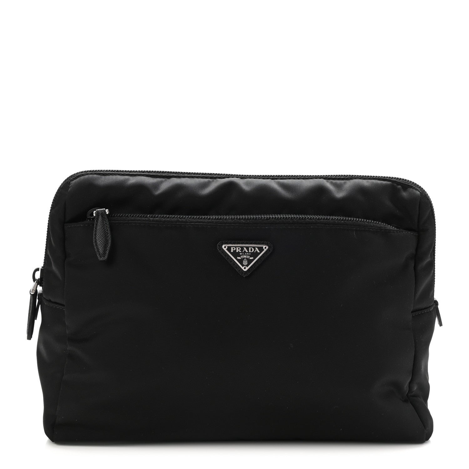 Prada Nylon Vela Cosmetic Pouch Black 1 of 10