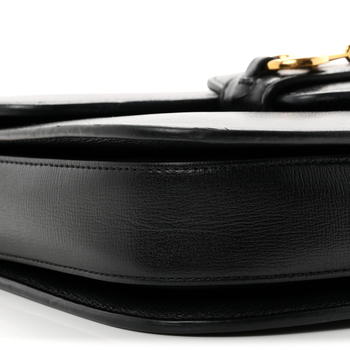Azalea Calfskin Horsebit 1955 Shoulder Bag Black